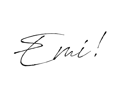 Design your own signature with our free online signature maker. With this signature software, you can create a handwritten (Antro_Vectra) signature for name Emi!. Emi! signature style 6 images and pictures png