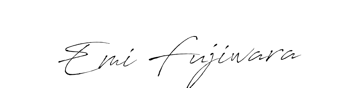 Make a beautiful signature design for name Emi Fujiwara. With this signature (Antro_Vectra) style, you can create a handwritten signature for free. Emi Fujiwara signature style 6 images and pictures png