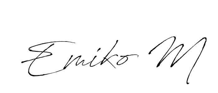 Here are the top 10 professional signature styles for the name Emiko M. These are the best autograph styles you can use for your name. Emiko M signature style 6 images and pictures png