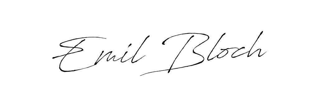 How to make Emil Bloch name signature. Use Antro_Vectra style for creating short signs online. This is the latest handwritten sign. Emil Bloch signature style 6 images and pictures png