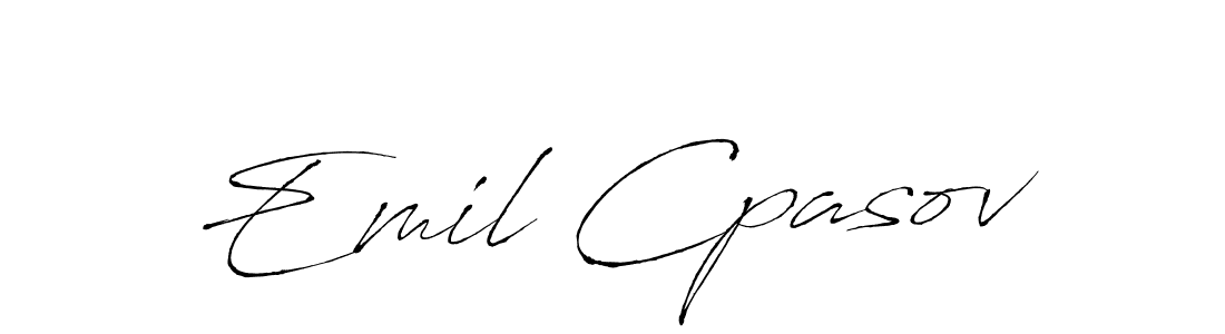 Design your own signature with our free online signature maker. With this signature software, you can create a handwritten (Antro_Vectra) signature for name Emil Cpasov. Emil Cpasov signature style 6 images and pictures png