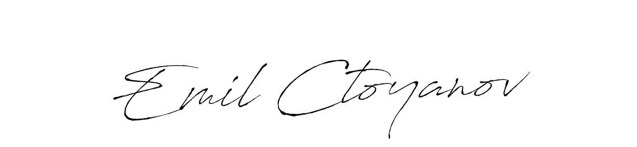 This is the best signature style for the Emil Ctoyanov name. Also you like these signature font (Antro_Vectra). Mix name signature. Emil Ctoyanov signature style 6 images and pictures png