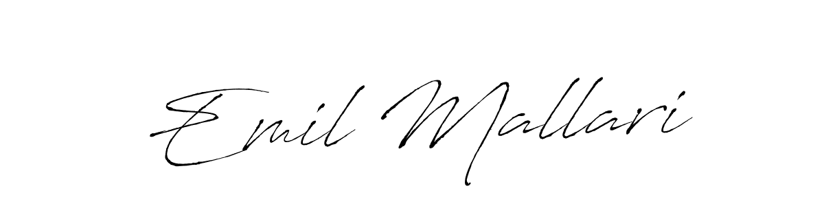 How to make Emil Mallari signature? Antro_Vectra is a professional autograph style. Create handwritten signature for Emil Mallari name. Emil Mallari signature style 6 images and pictures png