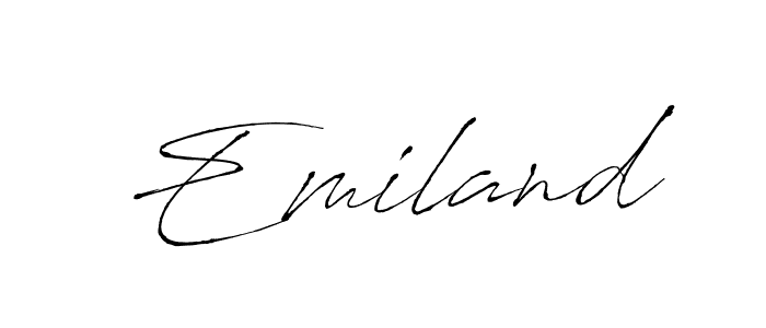This is the best signature style for the Emiland name. Also you like these signature font (Antro_Vectra). Mix name signature. Emiland signature style 6 images and pictures png