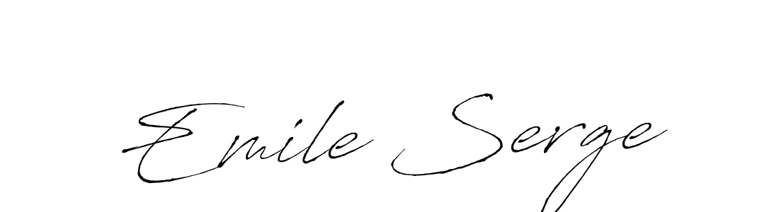 if you are searching for the best signature style for your name Emile Serge. so please give up your signature search. here we have designed multiple signature styles  using Antro_Vectra. Emile Serge signature style 6 images and pictures png