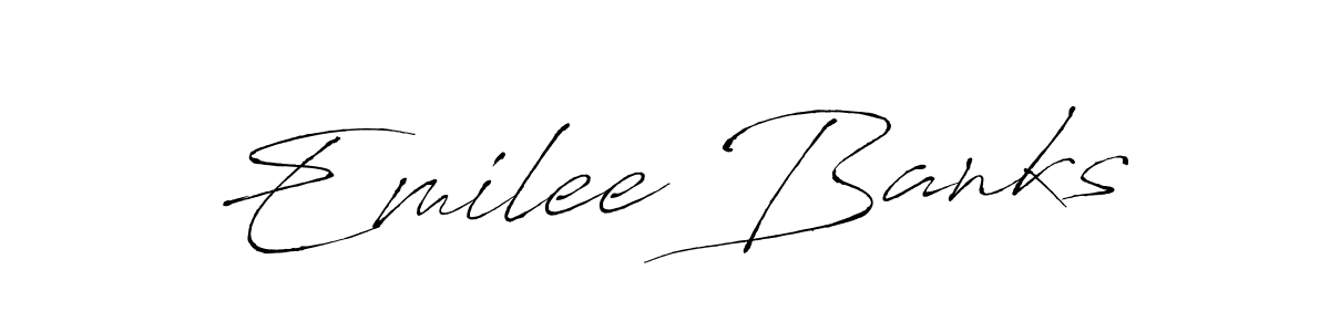 How to make Emilee Banks signature? Antro_Vectra is a professional autograph style. Create handwritten signature for Emilee Banks name. Emilee Banks signature style 6 images and pictures png