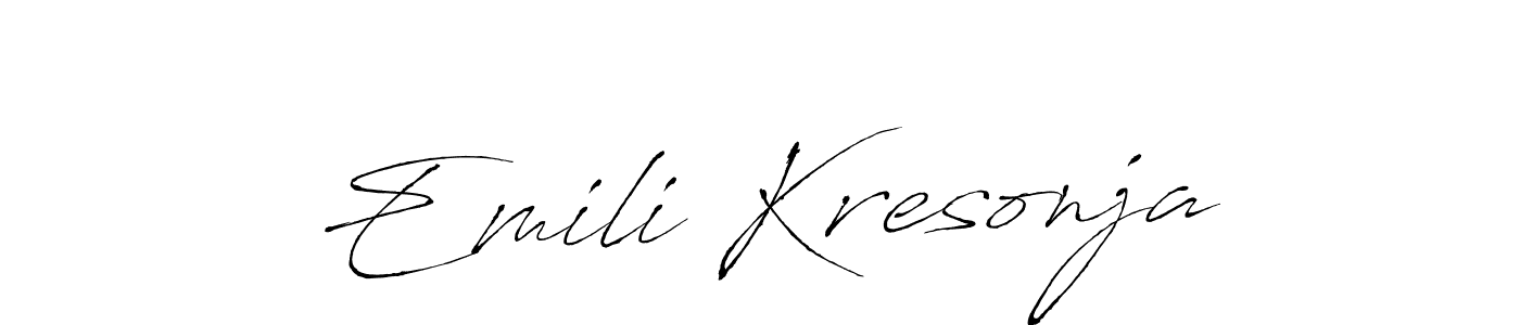 Best and Professional Signature Style for Emili Kresonja. Antro_Vectra Best Signature Style Collection. Emili Kresonja signature style 6 images and pictures png