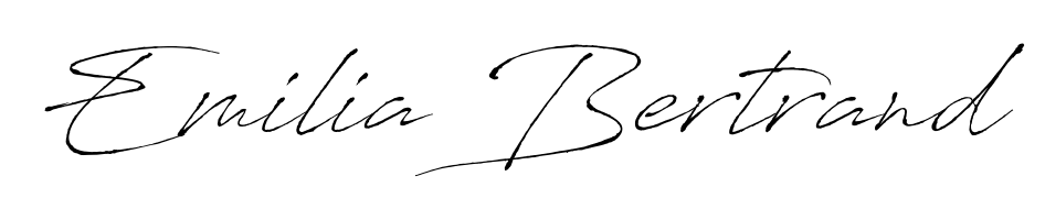 Download transparent PNG signature for name Emilia Bertrand styled with Antro_Vectra font. Ready to paste directly into PDF and Word agreements. Emilia Bertrand signature style 6 images and pictures png