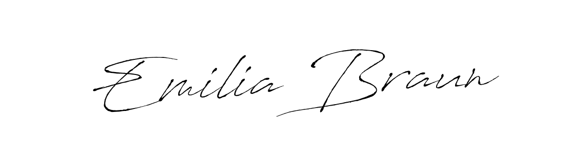 How to make Emilia Braun signature? Antro_Vectra is a professional autograph style. Create handwritten signature for Emilia Braun name. Emilia Braun signature style 6 images and pictures png