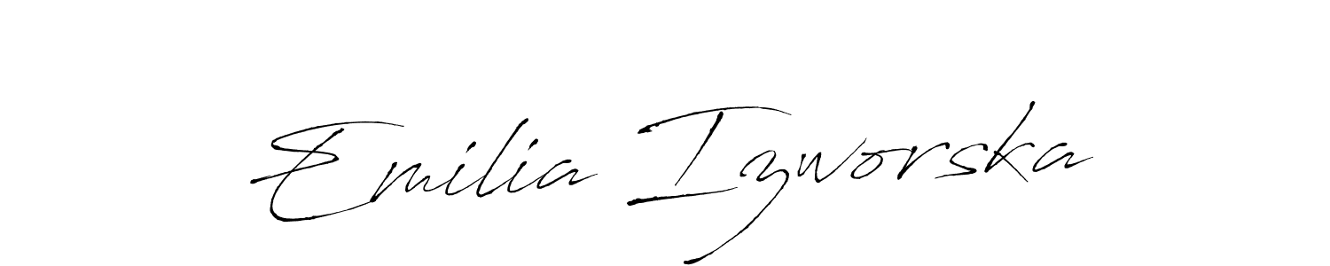if you are searching for the best signature style for your name Emilia Izworska. so please give up your signature search. here we have designed multiple signature styles  using Antro_Vectra. Emilia Izworska signature style 6 images and pictures png
