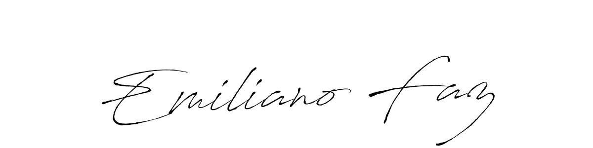 You can use this online signature creator to create a handwritten signature for the name Emiliano Faz. This is the best online autograph maker. Emiliano Faz signature style 6 images and pictures png