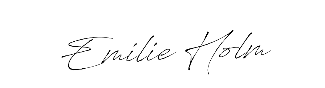 How to make Emilie Holm signature? Antro_Vectra is a professional autograph style. Create handwritten signature for Emilie Holm name. Emilie Holm signature style 6 images and pictures png