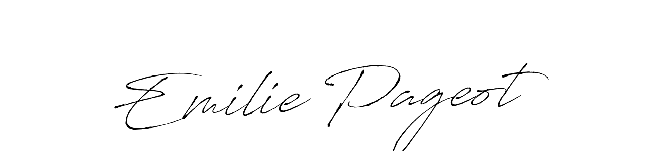 You should practise on your own different ways (Antro_Vectra) to write your name (Emilie Pageot) in signature. don't let someone else do it for you. Emilie Pageot signature style 6 images and pictures png