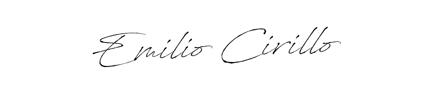 Once you've used our free online signature maker to create your best signature Antro_Vectra style, it's time to enjoy all of the benefits that Emilio Cirillo name signing documents. Emilio Cirillo signature style 6 images and pictures png