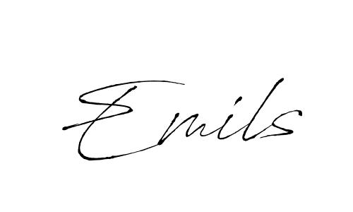 This is the best signature style for the Emils name. Also you like these signature font (Antro_Vectra). Mix name signature. Emils signature style 6 images and pictures png