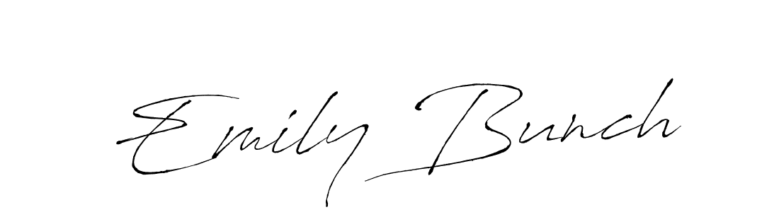 Make a beautiful signature design for name Emily Bunch. With this signature (Antro_Vectra) style, you can create a handwritten signature for free. Emily Bunch signature style 6 images and pictures png