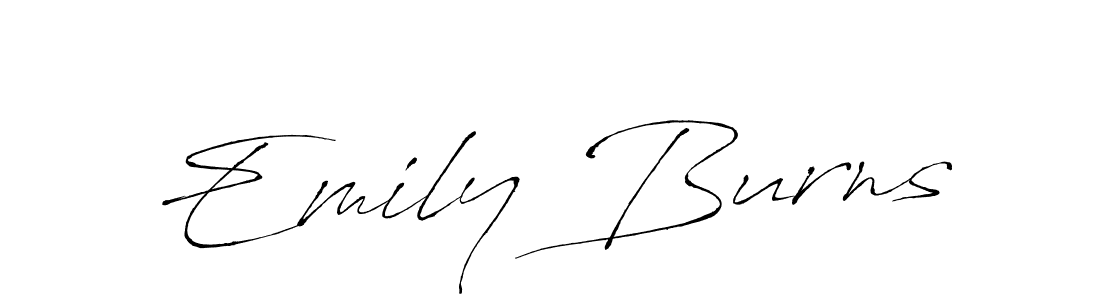 Emily Burns stylish signature style. Best Handwritten Sign (Antro_Vectra) for my name. Handwritten Signature Collection Ideas for my name Emily Burns. Emily Burns signature style 6 images and pictures png