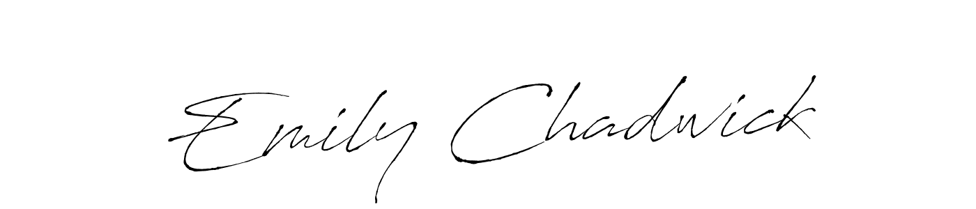 Make a beautiful signature design for name Emily Chadwick. With this signature (Antro_Vectra) style, you can create a handwritten signature for free. Emily Chadwick signature style 6 images and pictures png