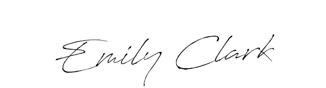 Design your own signature with our free online signature maker. With this signature software, you can create a handwritten (Antro_Vectra) signature for name Emily Clark. Emily Clark signature style 6 images and pictures png