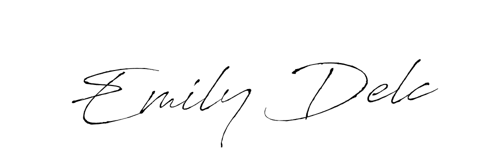 You can use this online signature creator to create a handwritten signature for the name Emily Delc. This is the best online autograph maker. Emily Delc signature style 6 images and pictures png