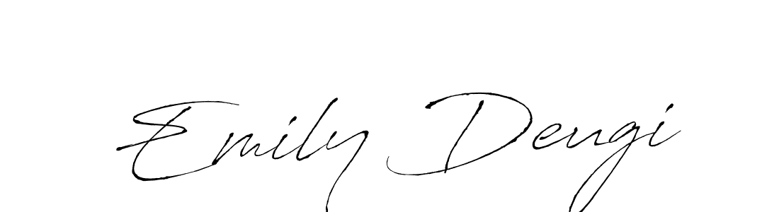 How to make Emily Deugi name signature. Use Antro_Vectra style for creating short signs online. This is the latest handwritten sign. Emily Deugi signature style 6 images and pictures png