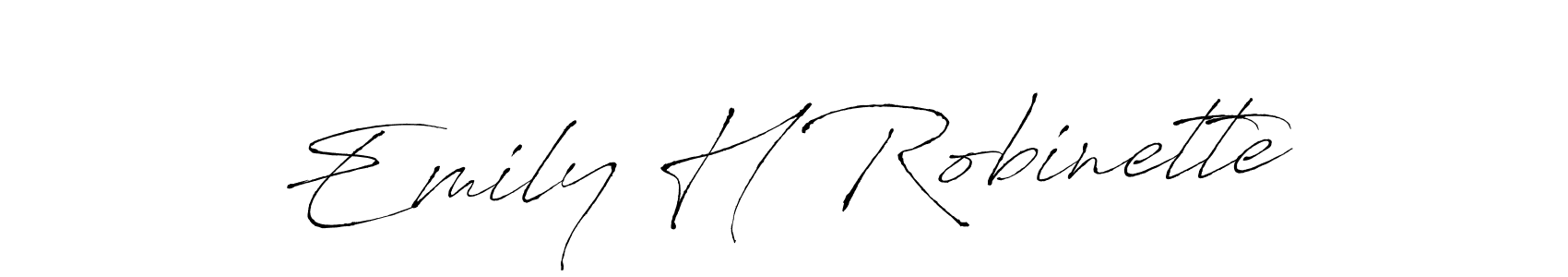 if you are searching for the best signature style for your name Emily H Robinette. so please give up your signature search. here we have designed multiple signature styles  using Antro_Vectra. Emily H Robinette signature style 6 images and pictures png