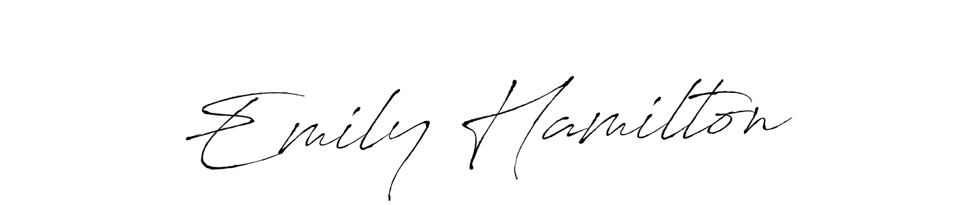 Create a beautiful signature design for name Emily Hamilton. With this signature (Antro_Vectra) fonts, you can make a handwritten signature for free. Emily Hamilton signature style 6 images and pictures png