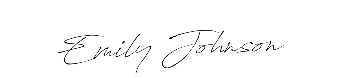 Design your own signature with our free online signature maker. With this signature software, you can create a handwritten (Antro_Vectra) signature for name Emily Johnson. Emily Johnson signature style 6 images and pictures png