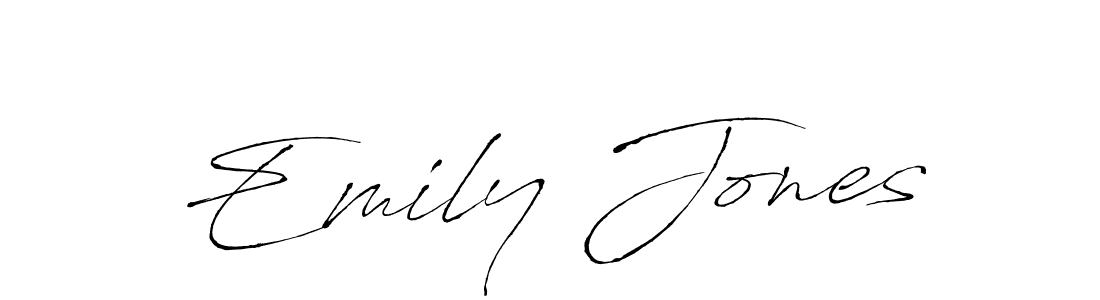 Make a beautiful signature design for name Emily Jones. With this signature (Antro_Vectra) style, you can create a handwritten signature for free. Emily Jones signature style 6 images and pictures png