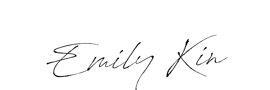 Use a signature maker to create a handwritten signature online. With this signature software, you can design (Antro_Vectra) your own signature for name Emily Kin. Emily Kin signature style 6 images and pictures png