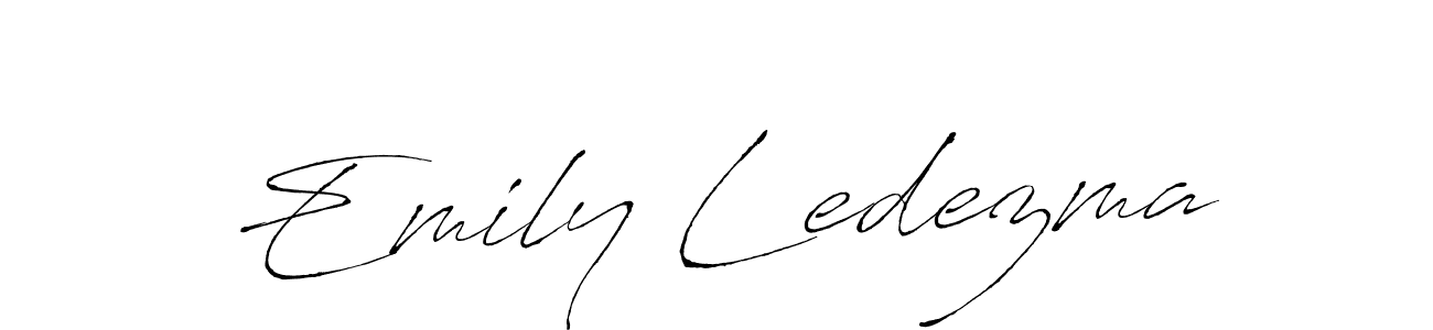 Design your own signature with our free online signature maker. With this signature software, you can create a handwritten (Antro_Vectra) signature for name Emily Ledezma. Emily Ledezma signature style 6 images and pictures png