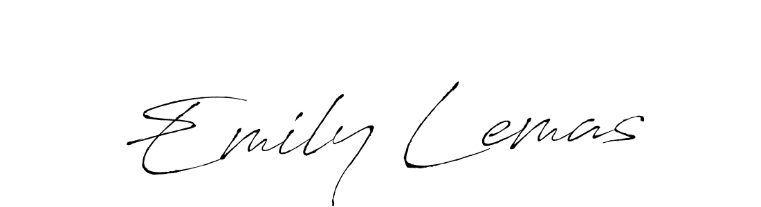 Antro_Vectra is a professional signature style that is perfect for those who want to add a touch of class to their signature. It is also a great choice for those who want to make their signature more unique. Get Emily Lemas name to fancy signature for free. Emily Lemas signature style 6 images and pictures png