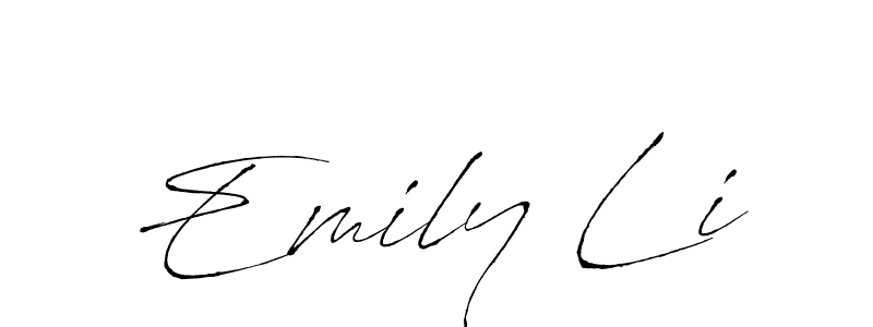 Best and Professional Signature Style for Emily Li. Antro_Vectra Best Signature Style Collection. Emily Li signature style 6 images and pictures png