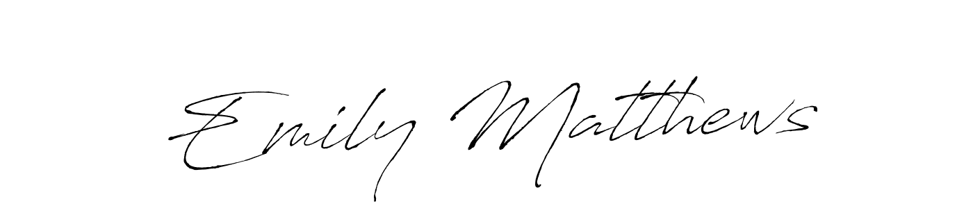 Create a beautiful signature design for name Emily Matthews. With this signature (Antro_Vectra) fonts, you can make a handwritten signature for free. Emily Matthews signature style 6 images and pictures png