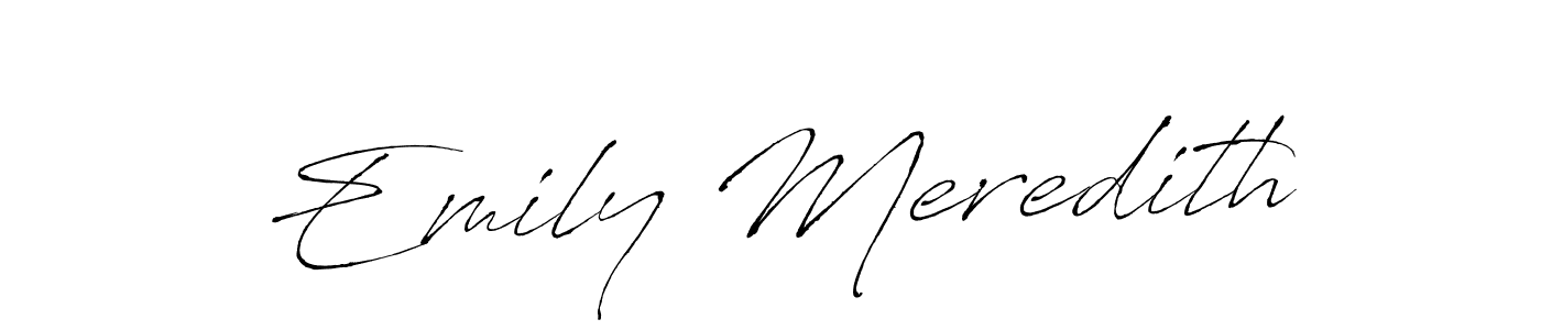 It looks lik you need a new signature style for name Emily Meredith. Design unique handwritten (Antro_Vectra) signature with our free signature maker in just a few clicks. Emily Meredith signature style 6 images and pictures png
