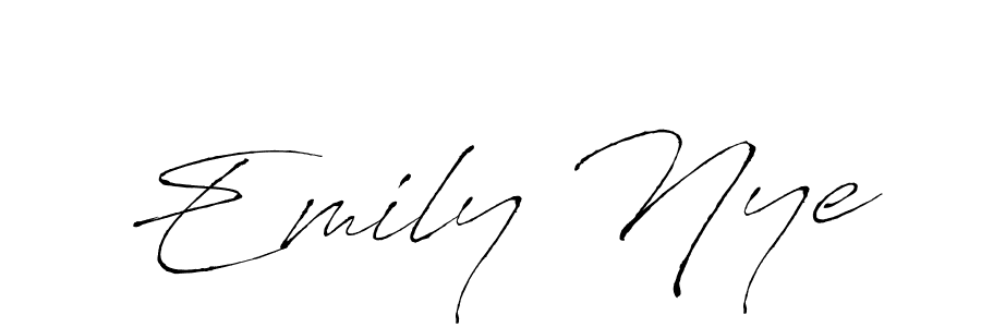 You should practise on your own different ways (Antro_Vectra) to write your name (Emily Nye) in signature. don't let someone else do it for you. Emily Nye signature style 6 images and pictures png