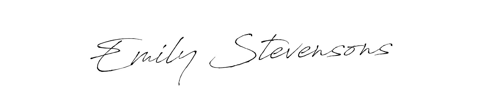 Make a beautiful signature design for name Emily Stevensons. Use this online signature maker to create a handwritten signature for free. Emily Stevensons signature style 6 images and pictures png