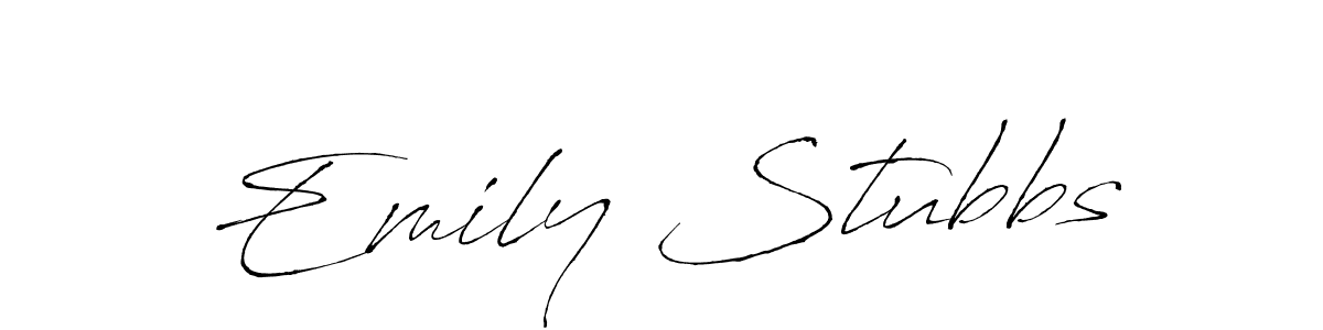 Antro_Vectra is a professional signature style that is perfect for those who want to add a touch of class to their signature. It is also a great choice for those who want to make their signature more unique. Get Emily Stubbs name to fancy signature for free. Emily Stubbs signature style 6 images and pictures png