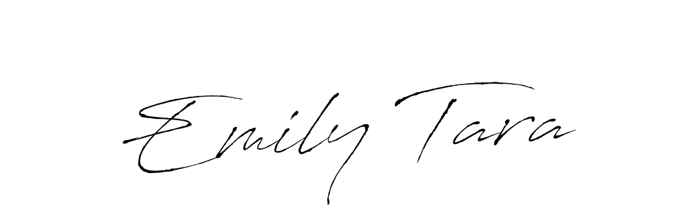 Use a signature maker to create a handwritten signature online. With this signature software, you can design (Antro_Vectra) your own signature for name Emily Tara. Emily Tara signature style 6 images and pictures png