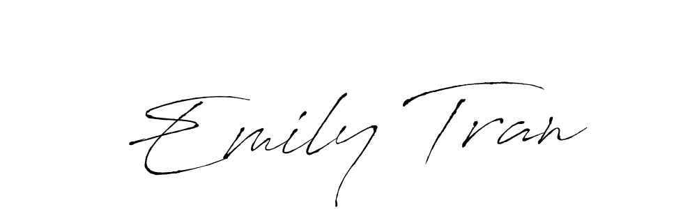 How to make Emily Tran signature? Antro_Vectra is a professional autograph style. Create handwritten signature for Emily Tran name. Emily Tran signature style 6 images and pictures png