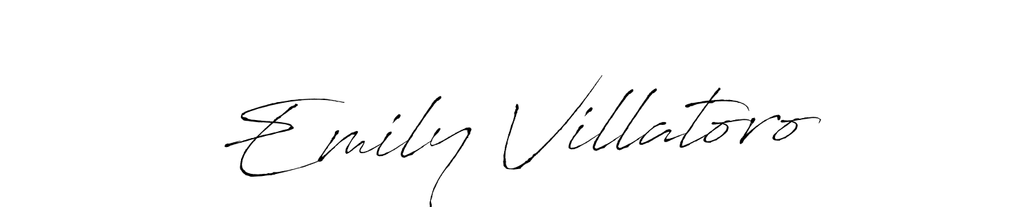 Design your own signature with our free online signature maker. With this signature software, you can create a handwritten (Antro_Vectra) signature for name Emily Villatoro. Emily Villatoro signature style 6 images and pictures png