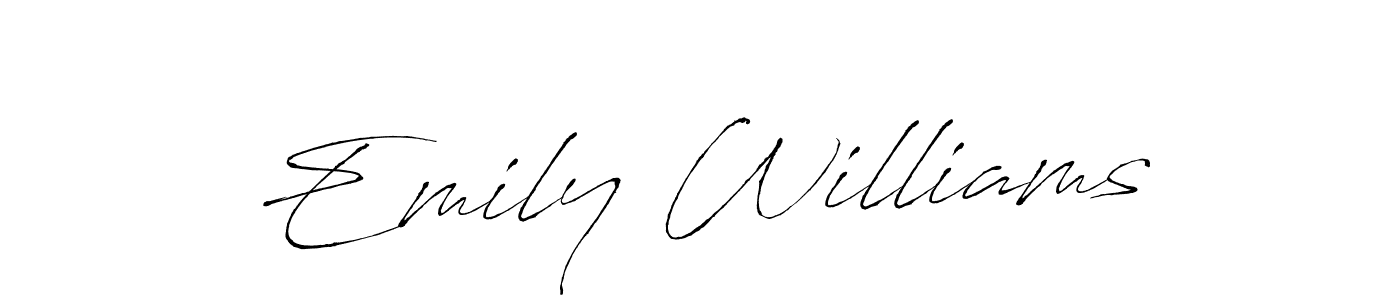 The best way (Antro_Vectra) to make a short signature is to pick only two or three words in your name. The name Emily Williams include a total of six letters. For converting this name. Emily Williams signature style 6 images and pictures png