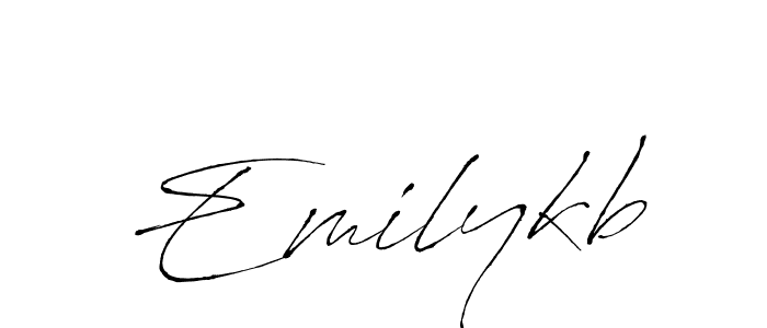 Use a signature maker to create a handwritten signature online. With this signature software, you can design (Antro_Vectra) your own signature for name Emilykb. Emilykb signature style 6 images and pictures png