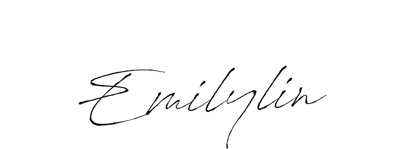 Design your own signature with our free online signature maker. With this signature software, you can create a handwritten (Antro_Vectra) signature for name Emilylin. Emilylin signature style 6 images and pictures png