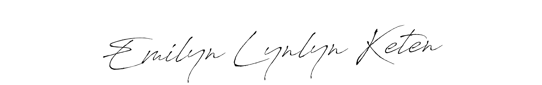 Make a short Emilyn Lynlyn Keten signature style. Manage your documents anywhere anytime using Antro_Vectra. Create and add eSignatures, submit forms, share and send files easily. Emilyn Lynlyn Keten signature style 6 images and pictures png