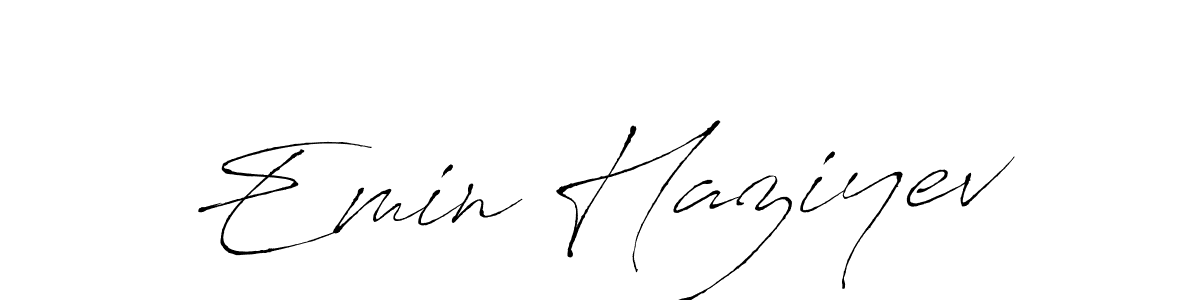 How to make Emin Haziyev name signature. Use Antro_Vectra style for creating short signs online. This is the latest handwritten sign. Emin Haziyev signature style 6 images and pictures png