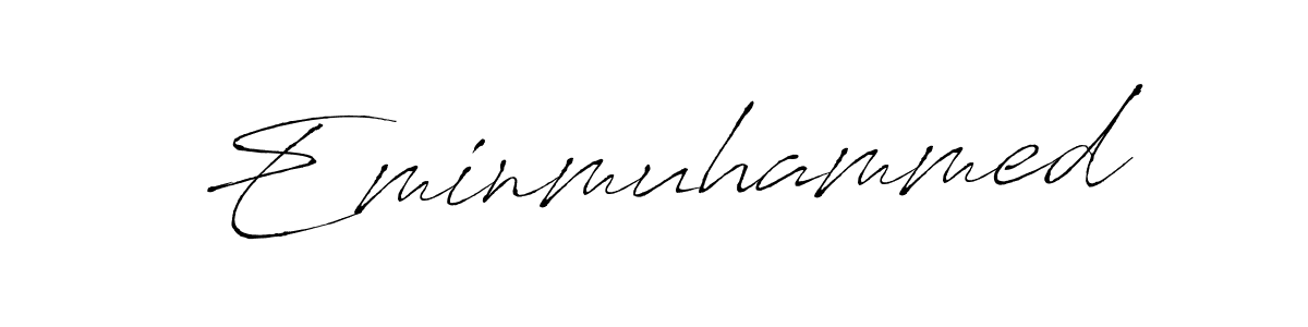 Eminmuhammed stylish signature style. Best Handwritten Sign (Antro_Vectra) for my name. Handwritten Signature Collection Ideas for my name Eminmuhammed. Eminmuhammed signature style 6 images and pictures png