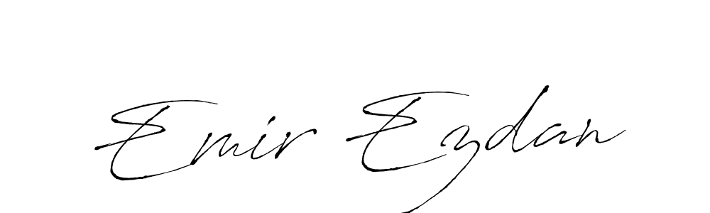 How to make Emir Ezdan signature? Antro_Vectra is a professional autograph style. Create handwritten signature for Emir Ezdan name. Emir Ezdan signature style 6 images and pictures png