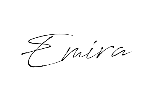 Make a beautiful signature design for name Emira. With this signature (Antro_Vectra) style, you can create a handwritten signature for free. Emira signature style 6 images and pictures png