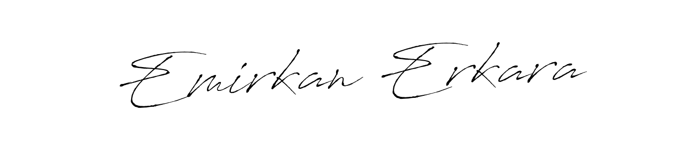 The best way (Antro_Vectra) to make a short signature is to pick only two or three words in your name. The name Emirkan Erkara include a total of six letters. For converting this name. Emirkan Erkara signature style 6 images and pictures png